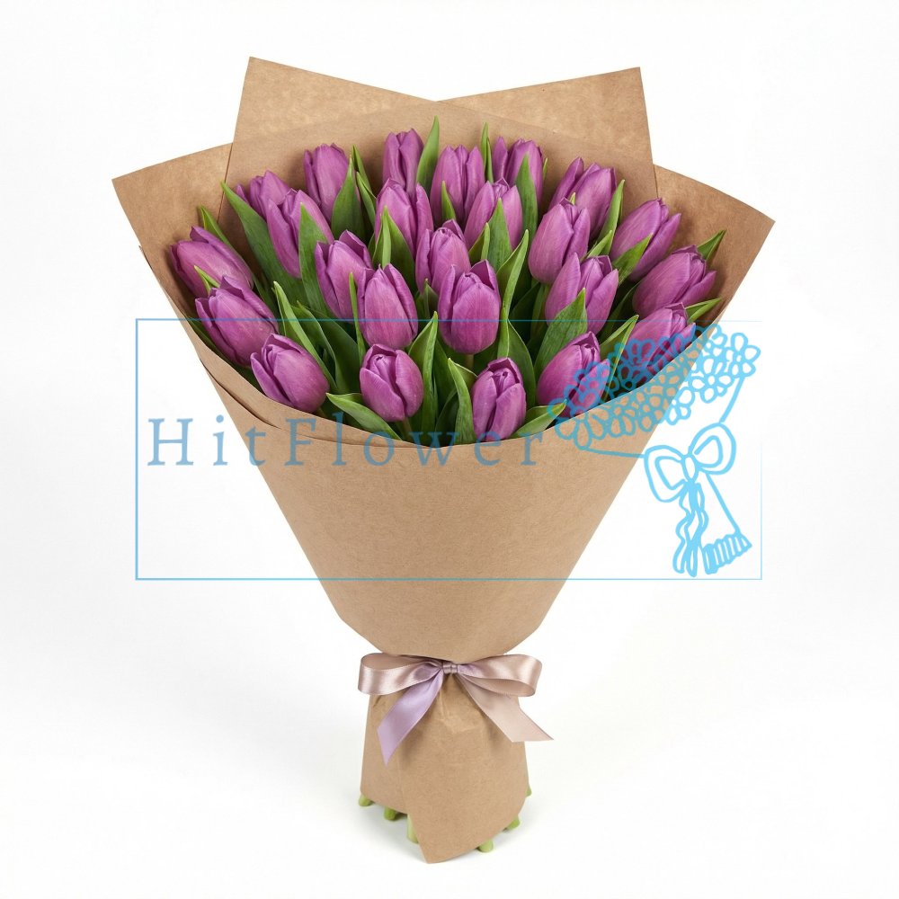 Букет цветов из: Тюльпаны